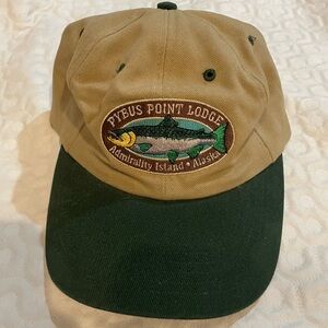 Pybus Point Lodge Admirality Island Alaska Fishing Cap w/ Embroidered Patch OS